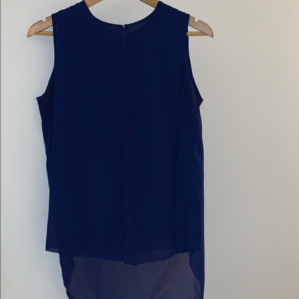 Blue flowy blouse